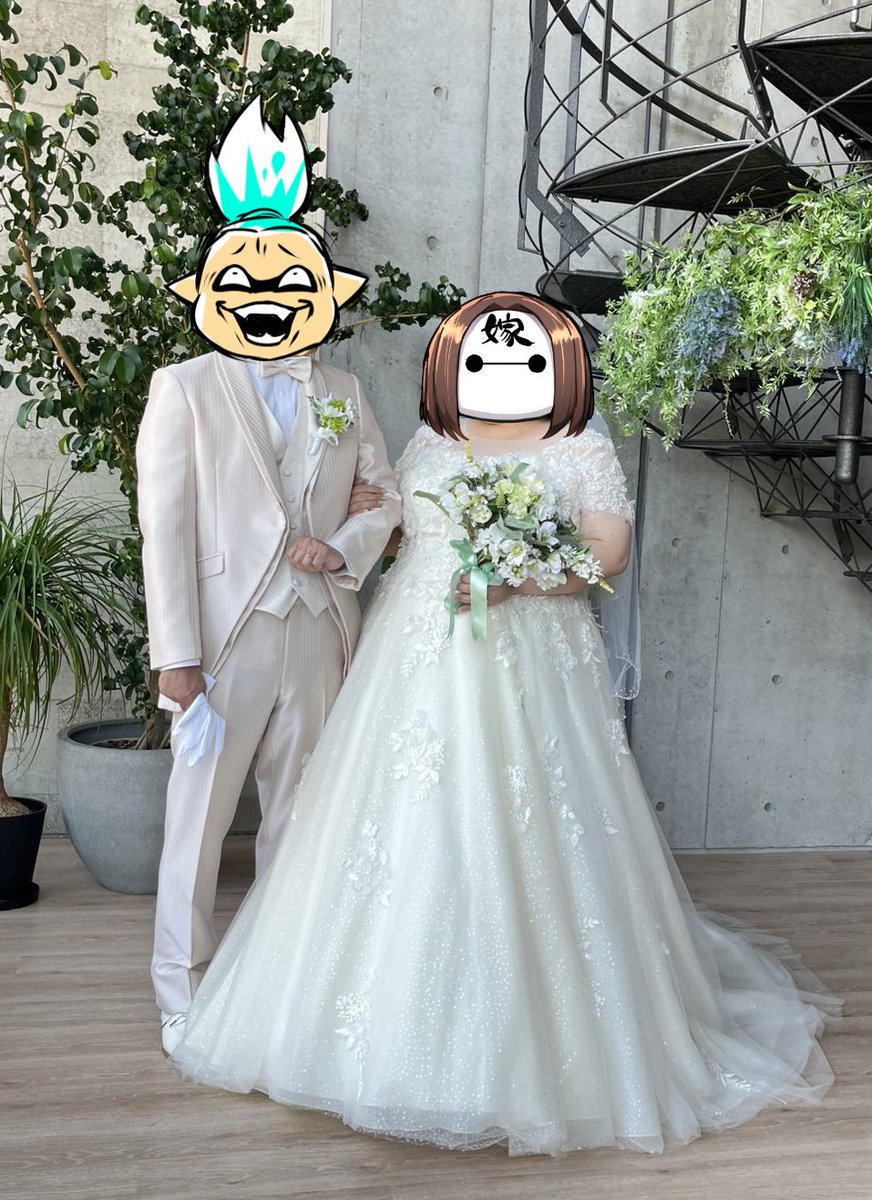 squarewave29's tweet photo. このたび、イベントでいつもお手伝いをしてくれているまるさん( @marumaru_runruu )と、結婚しました！ 
今後は夫婦共々よろしくお願いします☺️ https://t.co/6gpaY780Ws