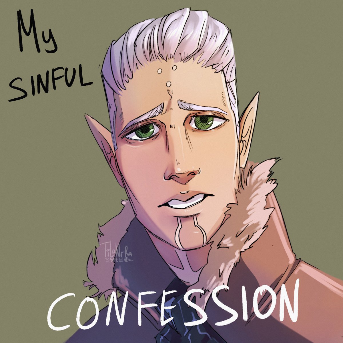 Tilanrra's tweet image. 🎵falling in reverse - God is a Weapon #fenhawke #dragonage2 #da2