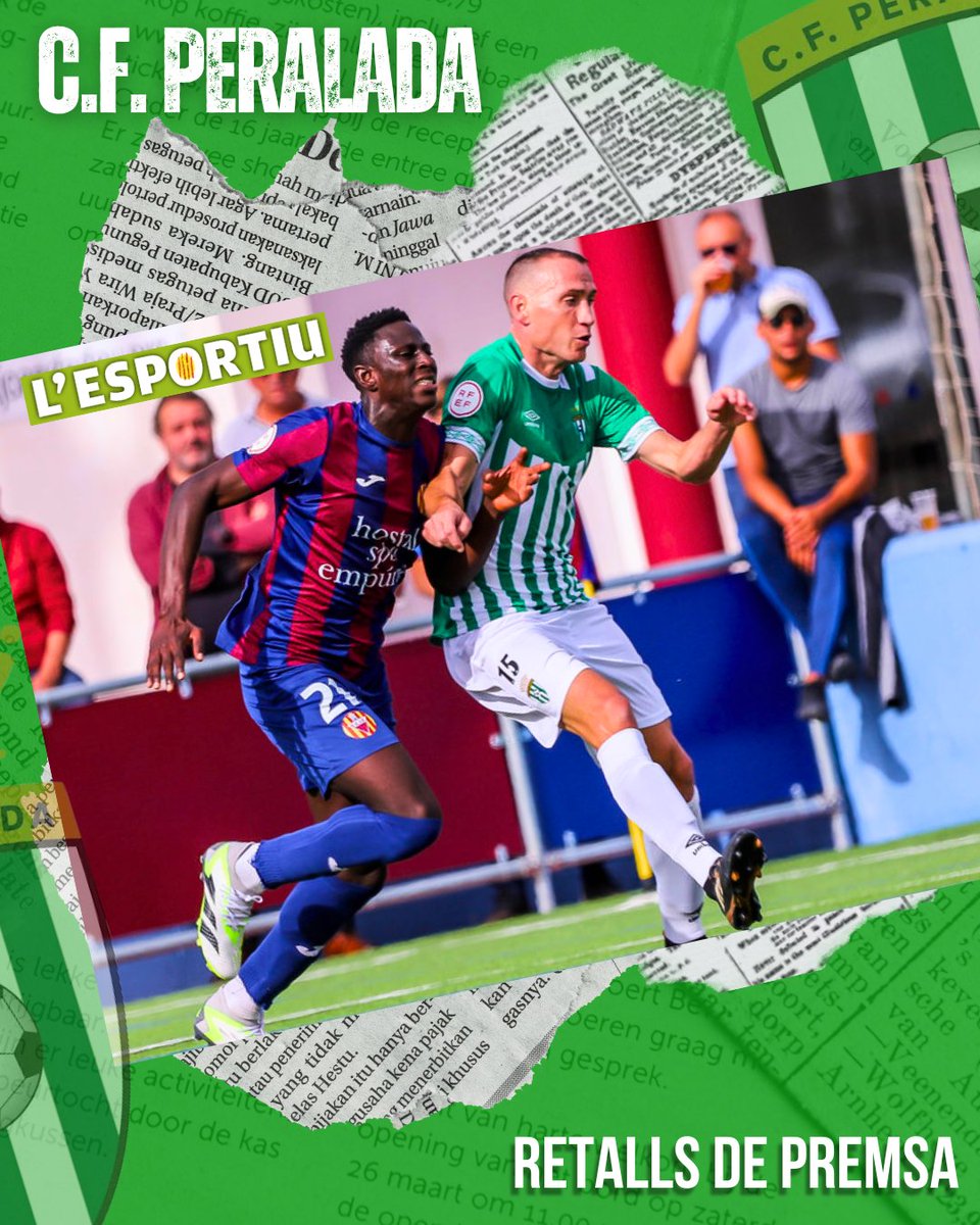 CFPeralada's tweet image. 🎉 40 ANYS D’EXEMPLE I COMPROMÍS

Avui celebrem l’aniversari d'@alanroc15 ! 💚⚔️

Tot i la feina i la família, el central de Darnius continua una temporada més amb el Peralada!

♾ tuit.cat/7rxMh @lesportiuCAT!

@EstrellaDammCat @bebidasballo 🙌