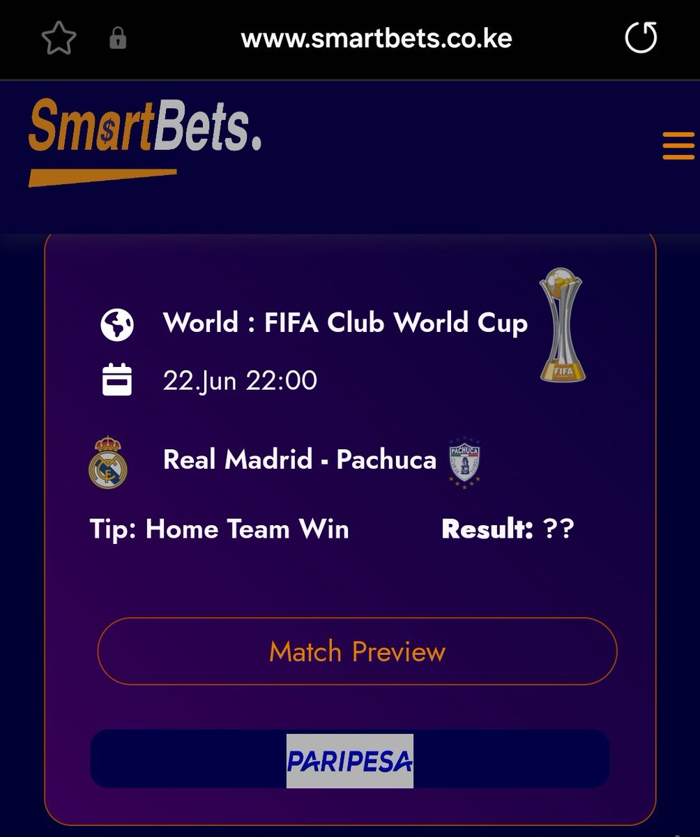 Join our website leo for free predictions kila siku🔥👇 za leo ziko already posted
Link 👇
smartbets.co.ke