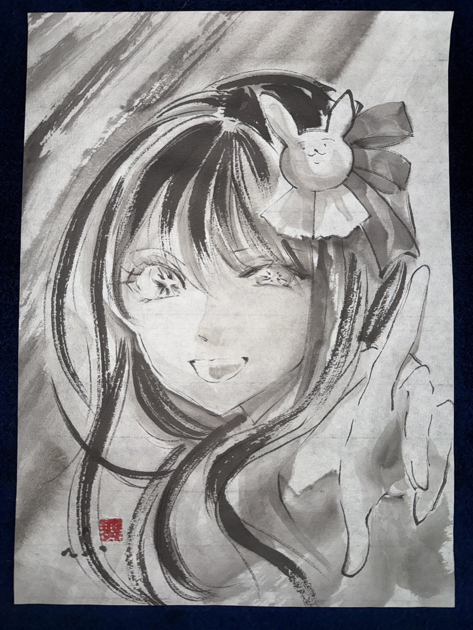 手描きイラスト 東風谷早苗 東方project 早苗