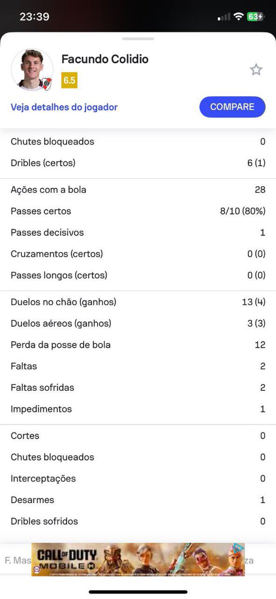 Ayer Colidio hizo dos faltas claramente, no sé a qué esperáis para corregir <a href="/OptaJose/">OptaJose</a> <a href="/OptaAnalyst/">Opta Analyst</a> <a href="/Opta/">Opta</a> <a href="/bet365_es/">bet365 España</a> 

Lo pusisteis y luego lo quitasteis!!!