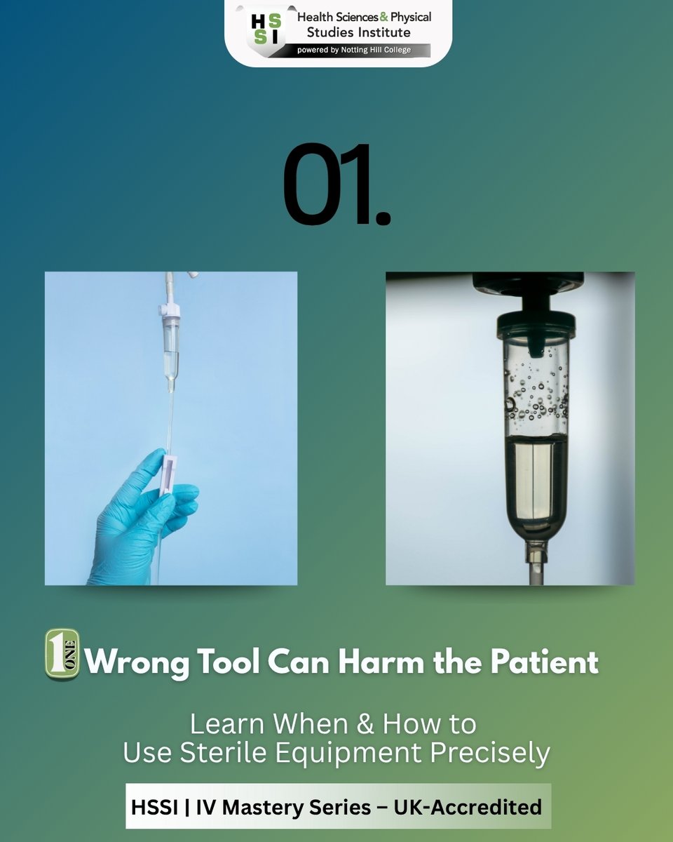 HSSIUK's tweet photo. 🧪💉
IV compounding tools aren’t just equipment — they’re lifesaving essentials.
Do you know when to use a filtered needle? Or how IV bags differ?Join HSSI’s IV Skills Series to master the tools, avoid mistakes, and ensure patient safety.
#IVCompounding #Pharmacy #HSSI https://t.co/uYE4EXMwWx