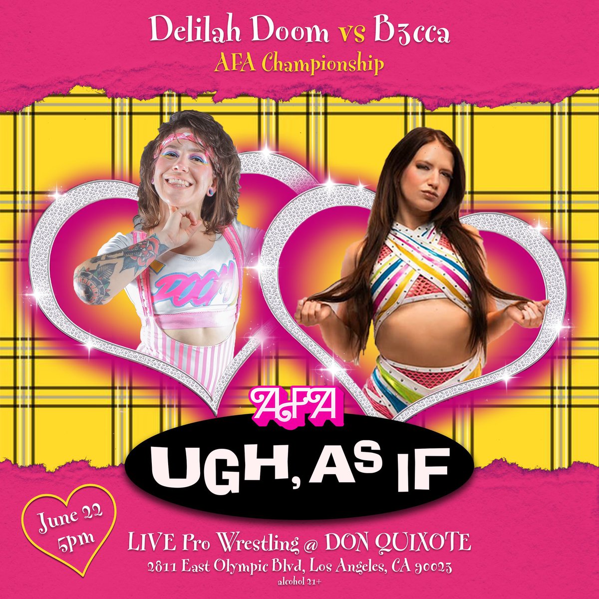 ⚡️📼Delilah Doom📼⚡️ (@delilah_doom) on Twitter photo My first <a href="/AFAwrestling/">Alliance for All Wrestling</a> title defense! B3cca can write the track to our aerobics sesh, but she can’t sweat with me.
📸 Sami Drasin My first <a href="/AFAwrestling/">Alliance for All Wrestling</a> title defense! B3cca can write the track to our aerobics sesh, but she can’t sweat with me.
📸 Sami Drasin