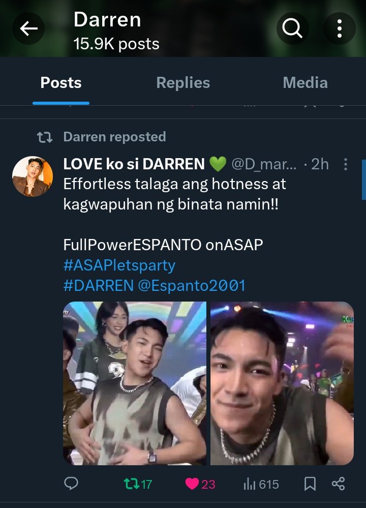 iLoveDarren_24's tweet photo. Kaninang kanina pa po ako kinikilig!! Hahaha 😭🤩 Thank you D!! Miss youuu so much!! I love youu always @Espanto2001 🤗❤️🙏
#DARREN
#ASAPletsparty https://t.co/xJOYpxOZhG