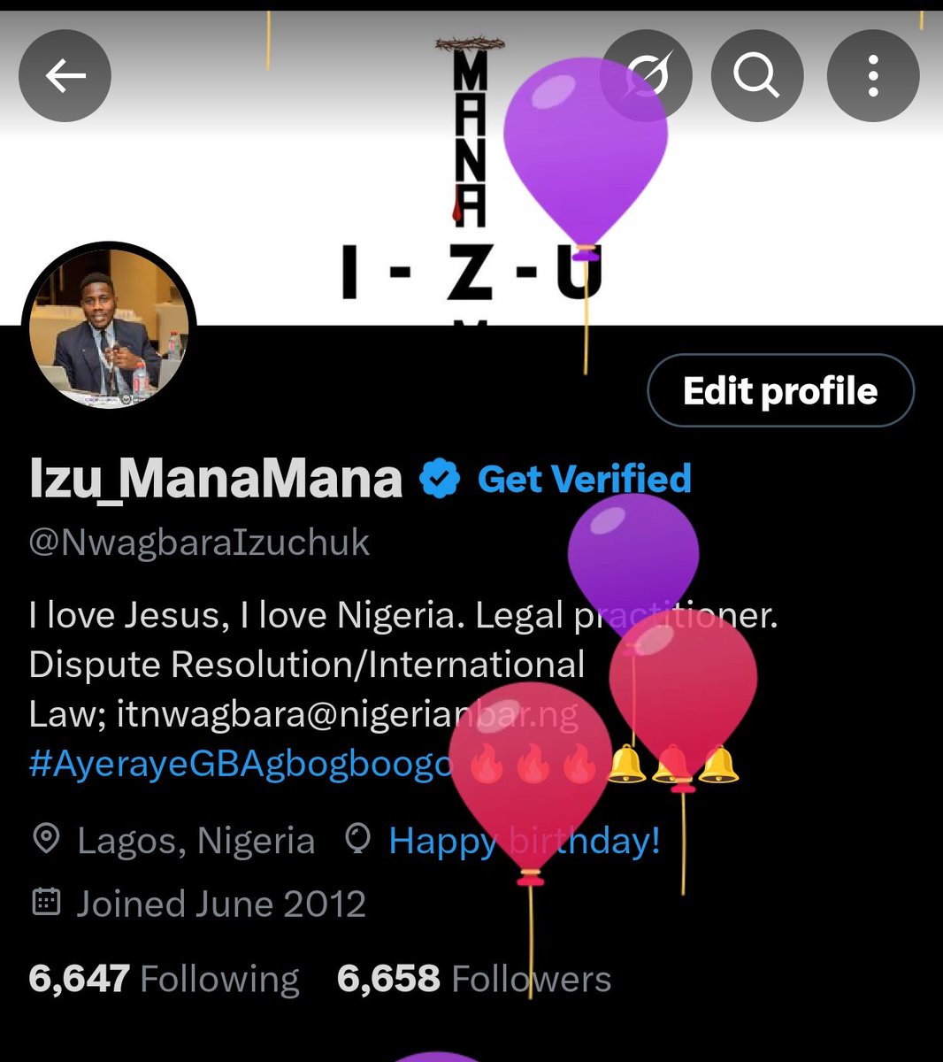 NwagbaraIzuchuk's tweet photo. +1

I am grateful to the living God, Ayérayé Ọlọ́run Ìyanu, for making me see a new year.
#AyerayeGBAgbogboogo 🔥🔥🔥🔔🔔🔔 https://t.co/9QtBuxXqSi