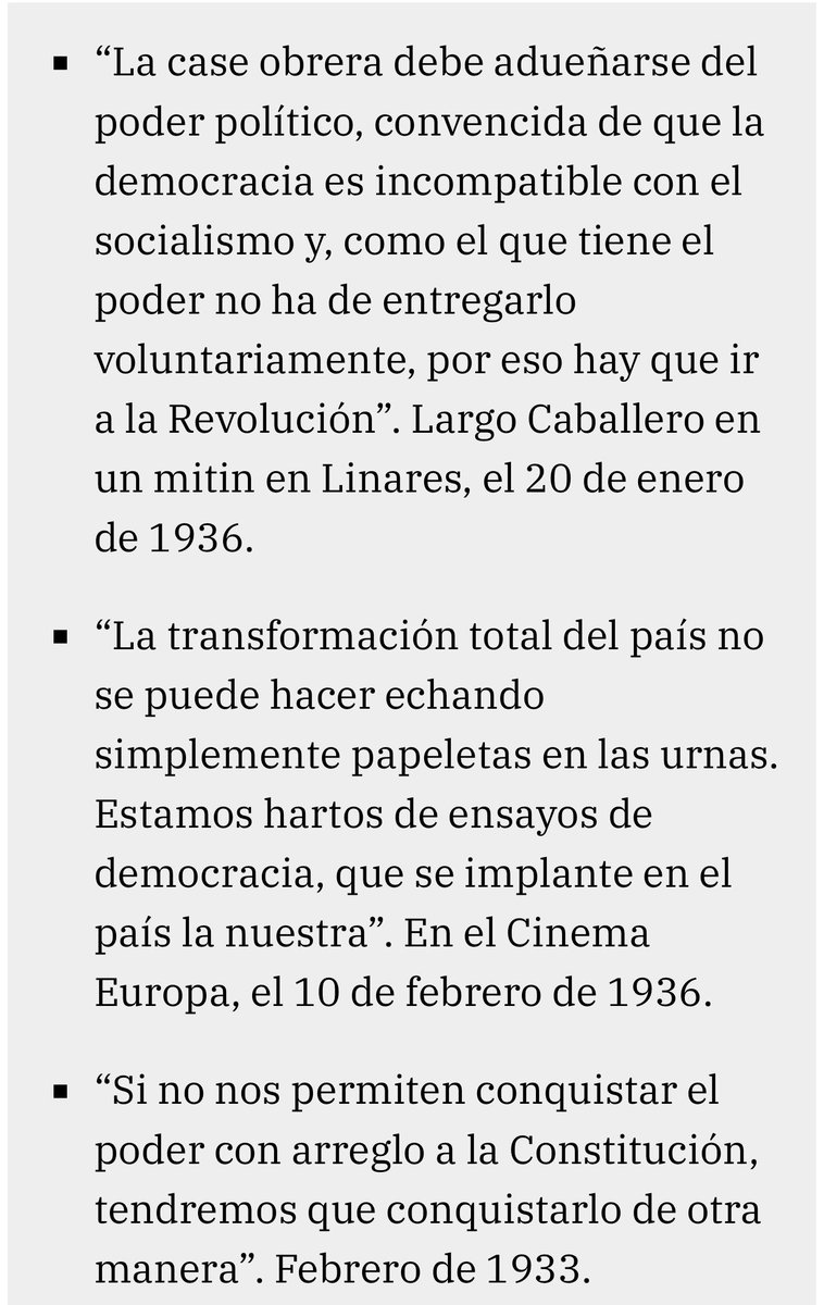 mariabretong's tweet photo. Conviene recordar lo que es el @PSOE de la mano de las palabras de Largo Caballero. Ni democracia ni libertad.
#Historiaparaprogres https://t.co/NvYOfM5ynX