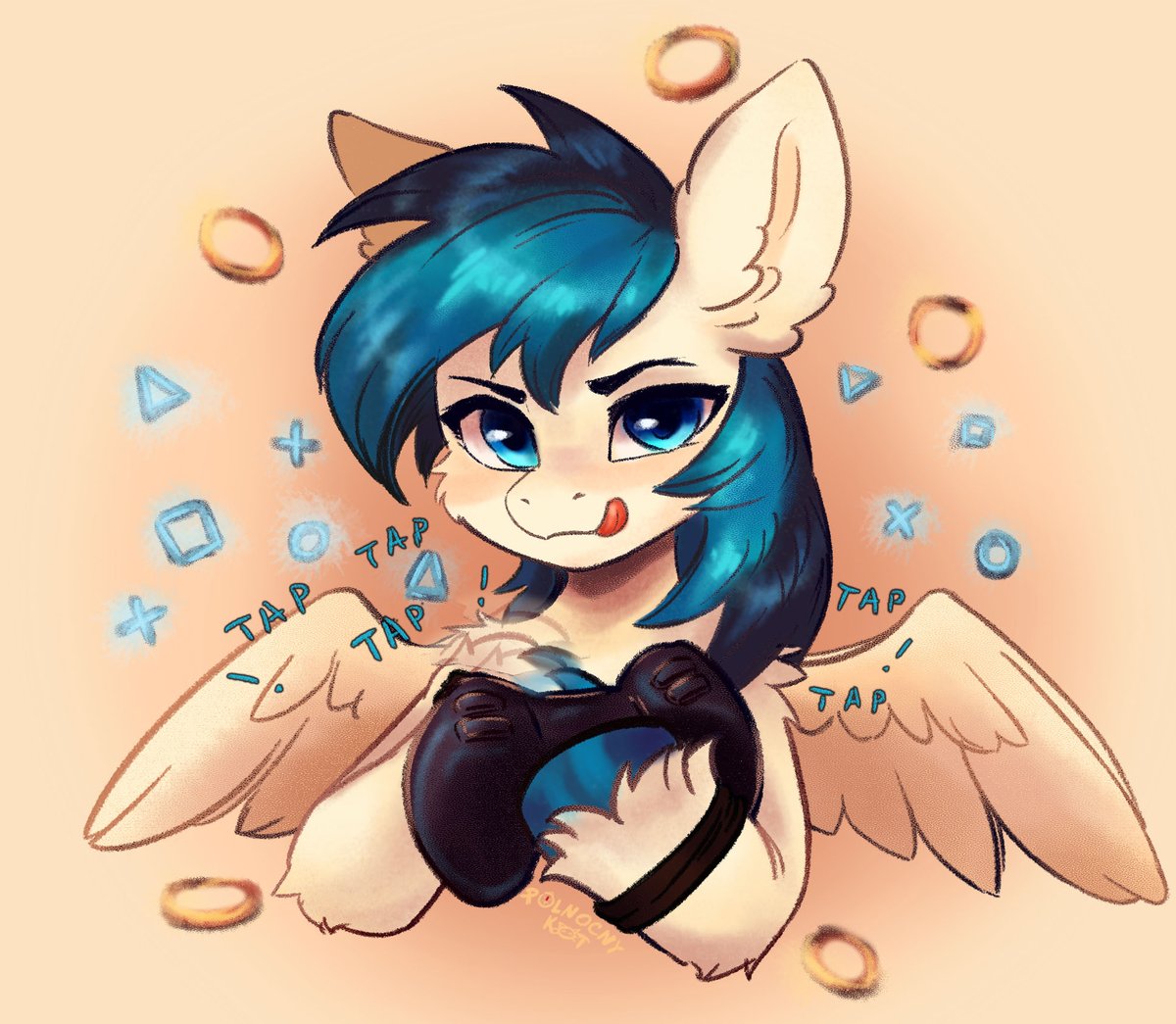 5/7 OC wrapped up!
I feel like I’m leveling up with every portrait I finish. You’re seriously spoiling me with cool designs and sweet vibes!
Well, <a href="/stubby2156/">Stubby</a> , here’s where your OC gets that sweet “You Win” message on the screen! 🎮
#artraffle #artraffleresult