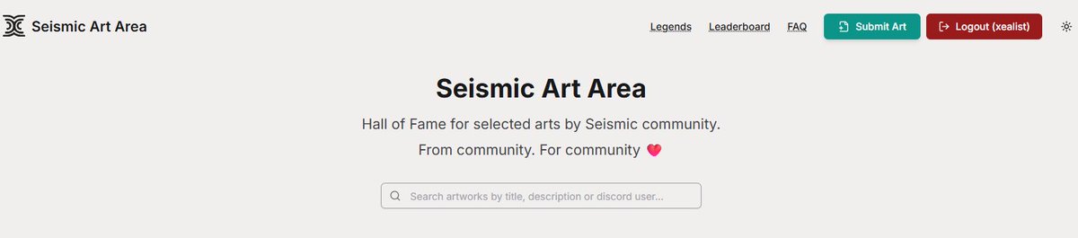 Gmic! ☀️

As we approach the end of Seismic Art Area's first competition, some amazing artworks have already started pouring in!!!

There are truly talented people in our Seismic community, and the artworks born from their ideas are absolutely incredible!!

Soon, all the artworks