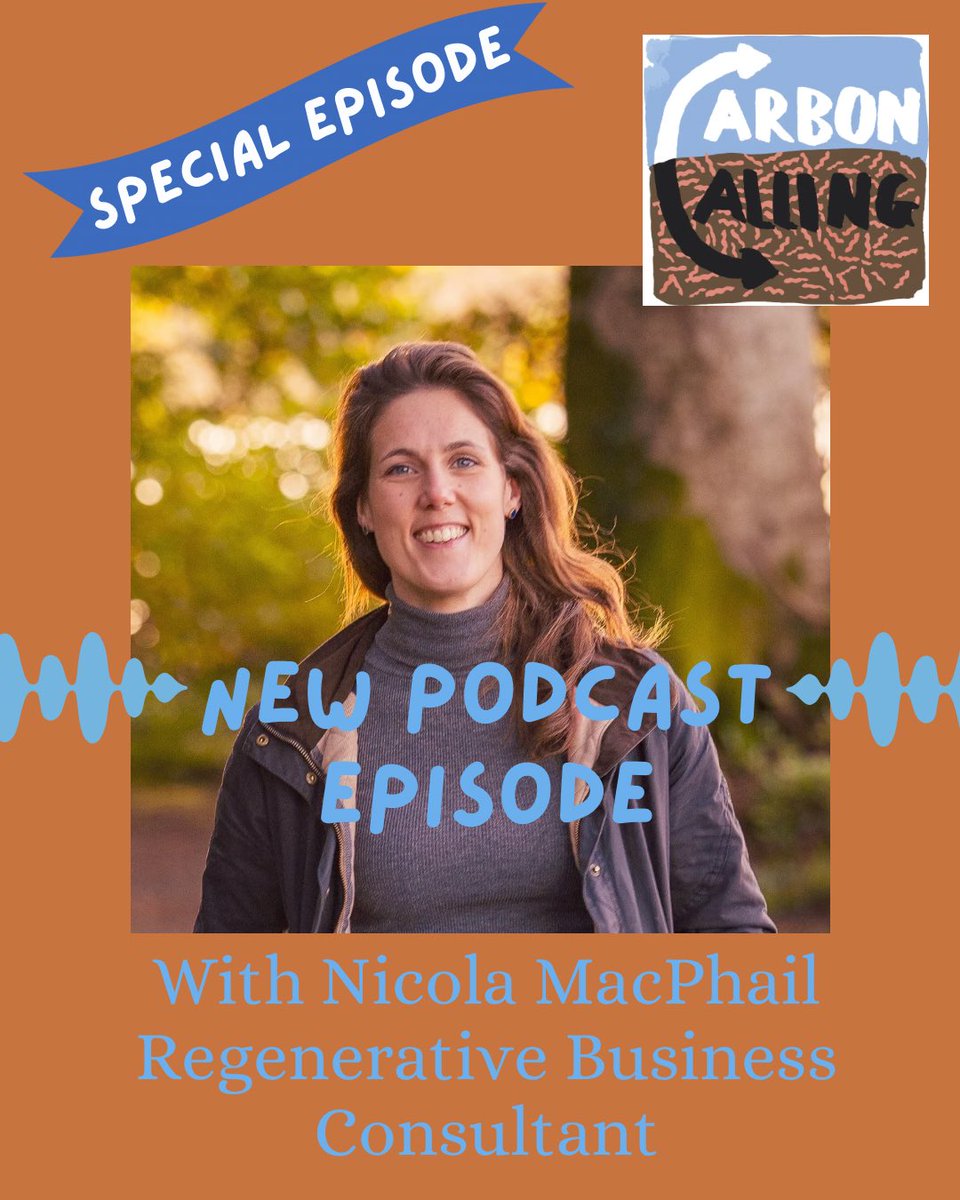 👂Final podcast episode in our conference speakers series- listen to Liz &amp; Nic chatting to Nicola MacPhail, who is one of the facilitators on the Tuesday. 
🔗 podcasts.apple.com/gb/podcast/reg… 
#regenerativefarming #carboncalling25