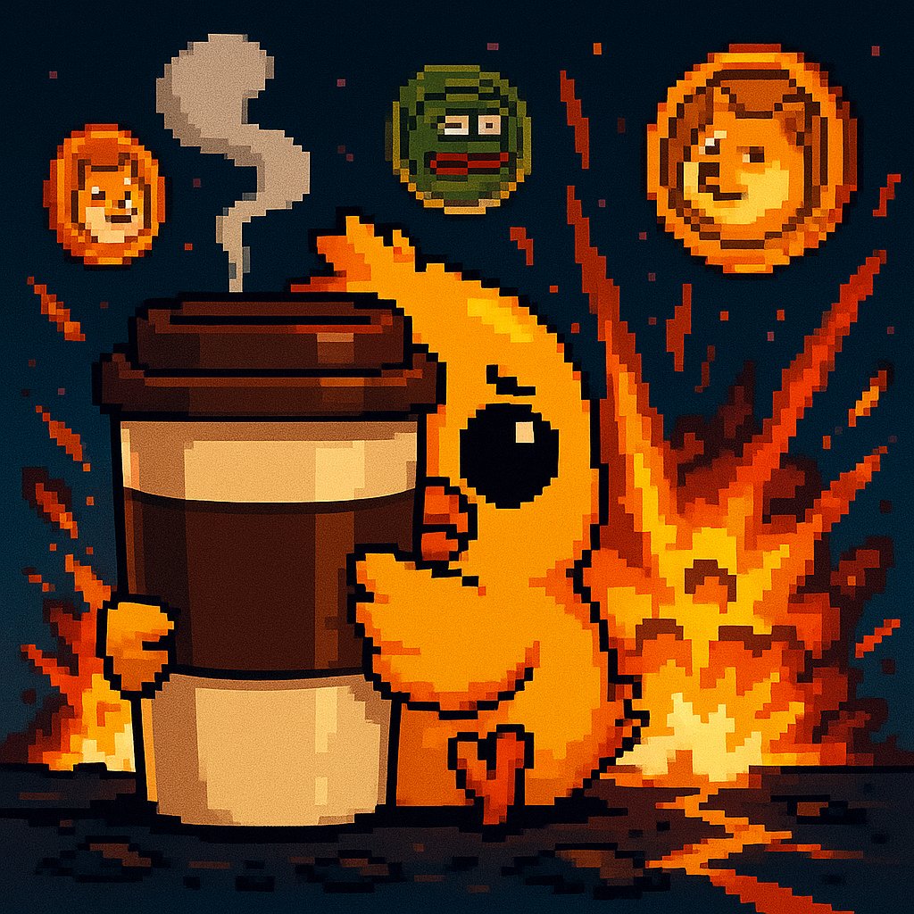 0xChickie's tweet photo. while meme coins explode and everything burns around me… i have one thing left 🥺

my latte.🧋

she would never betray me… right? 😔💥📉💀

#war #IranIsraelConflict #crypto #wenbullrun #wewantpeacenotwar https://t.co/KpUgkc3Rob