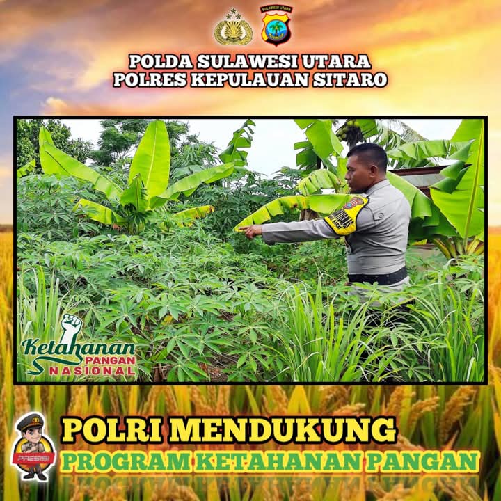 birosdm_sulut's tweet photo. Polda Sulut mendukung Swasemba dan Ketahanan Pangan Indonesia
Polri Siap Kawal dan Sukseskan Asta Cita Presiden Prabowo
#swasembadapangan 
#ketahananpangan 
#polisicintapetani
#poldasulut
#ketahananpanganpoldasulut
#swasembadapanganpoldasulut
#polri
#Polrimendukungketahananpangan https://t.co/IMlPFePlt4