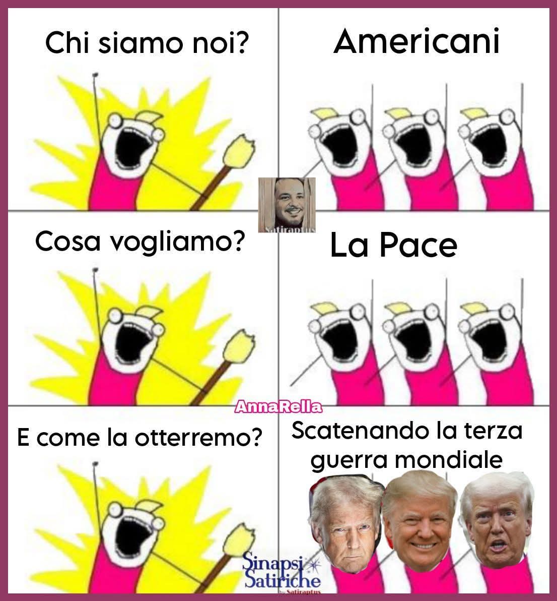 Satiraptus's tweet photo. #Trump #Iran #nucleare #guerra
#AnnaRella https://t.co/qRQv5bYQV4