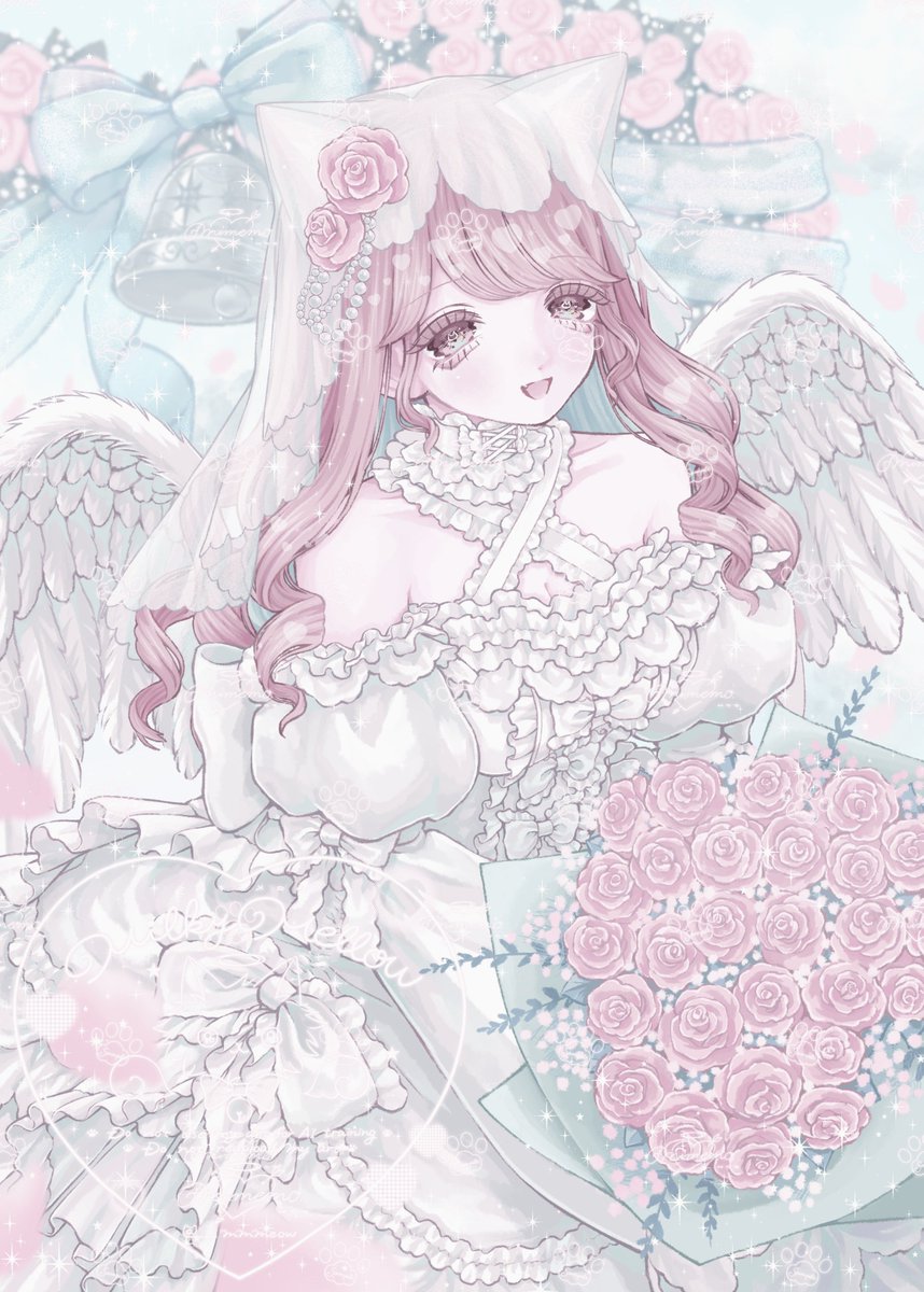 ___mmmeow's tweet image. 𝒥𝓊𝓃ℯ 𝒷𝓇𝒾𝒹ℯ🤍💐

#イラスト #創作 #illustration #OC