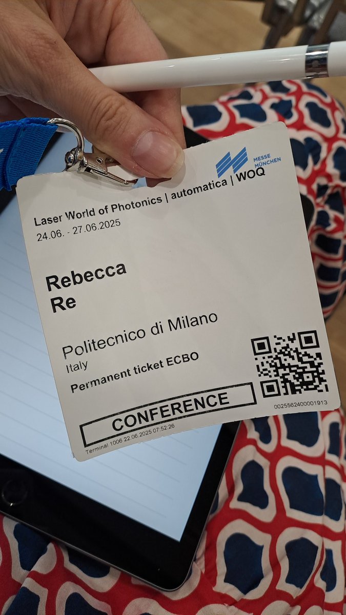 Here we go!

#photonics #ecbo #worldofphotonicsconference
