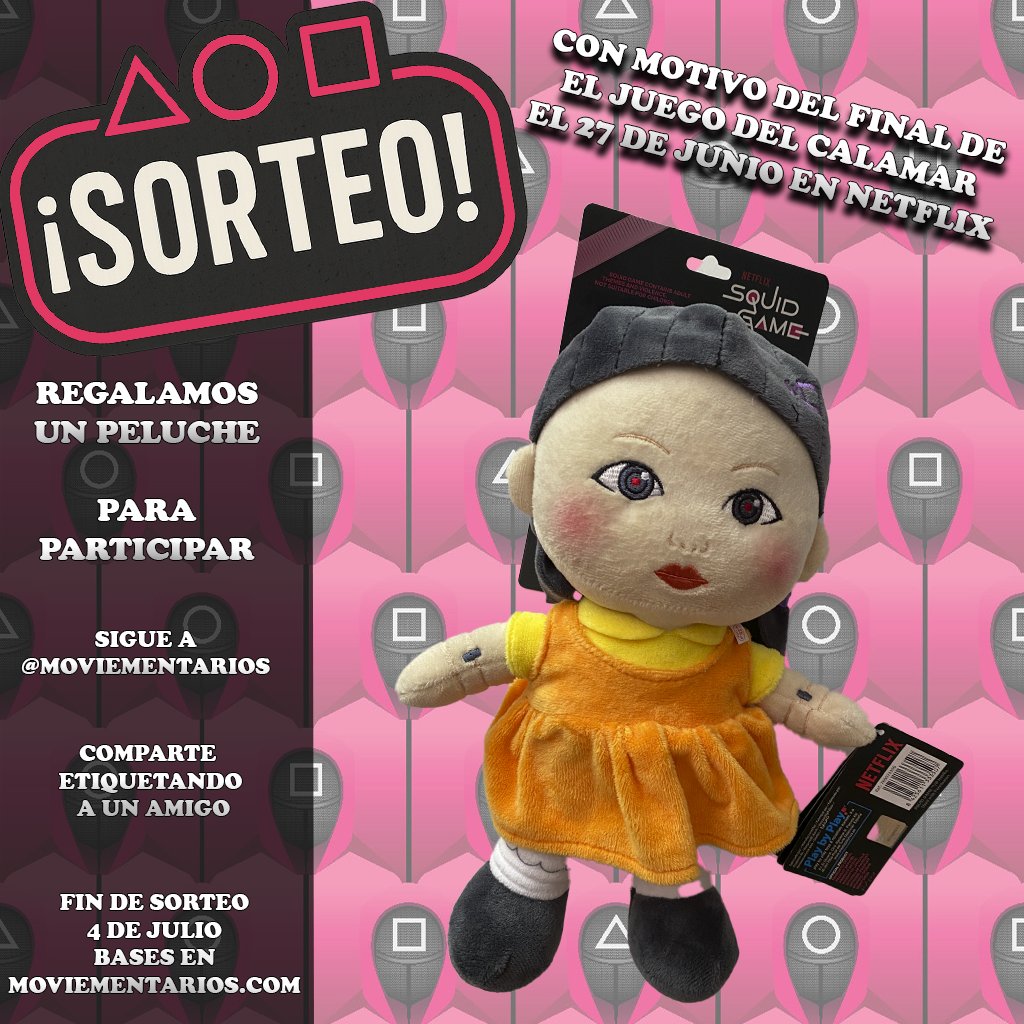 🦑 No es una cuenta atrás de uno de los juegos #ElJuegoDelCalamar 
Pero se acaba el tiempo para participar en este sorteo.

Para participar:
✅ Síguenos
✅ Haz RT etiquetando a al menos un amigo

#SquidGameFinal #SorteoSquidGame #sorteo #gratis