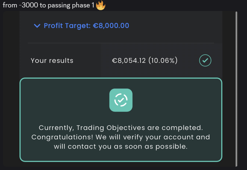 From -€3.000 trading manually to passing Phase 1 with Zone Surge.

#forex #forexbot #forexea #trading #tradingbot #tradingea #trirex #propfirm