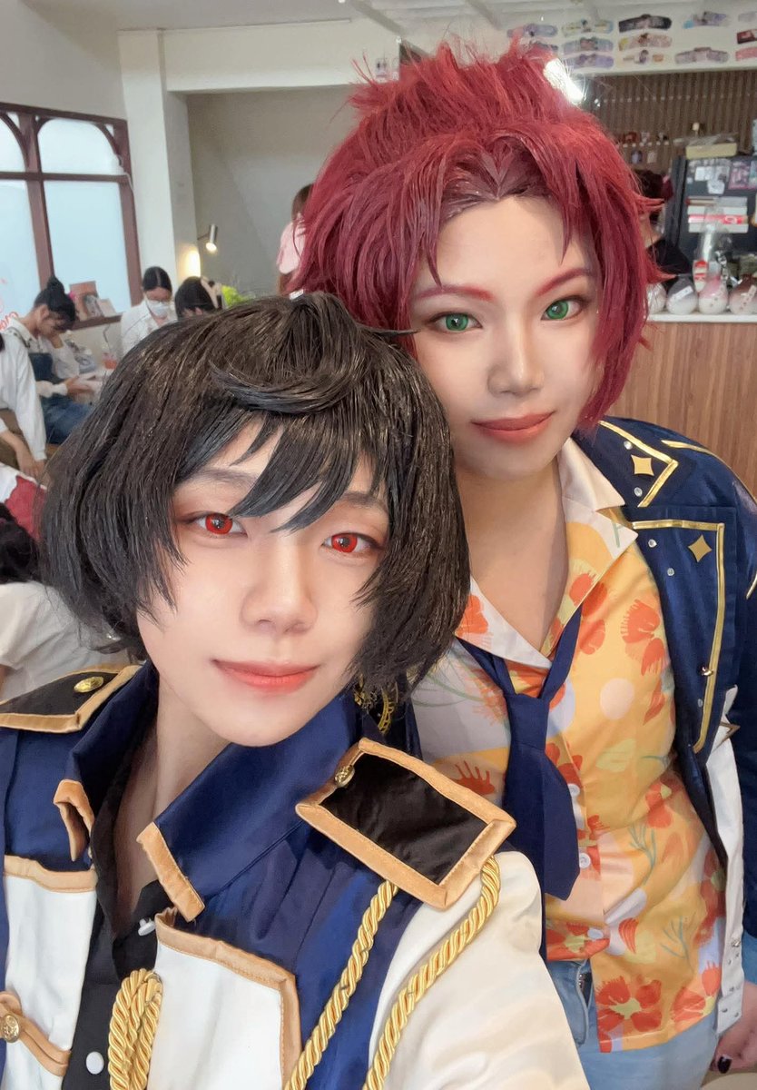 Charles_sn11922's tweet photo. เพิ่งได้ลงรูปคับ มาคนละธีมแต่ก็คู่กันเสมอมา ขอบคุณคุณโฮปกับคุณซีด้วยที่มาถ่ายรูปด้วยกันค้าบ

#maoritsuCafe_twilightBlooming https://t.co/CLqX6vp3Kn