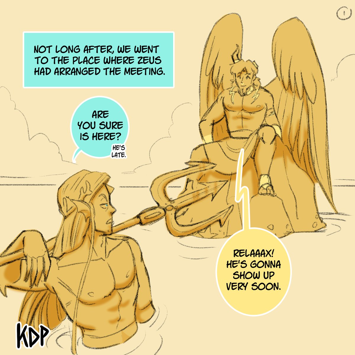 Mothersassah's tweet photo. How I met your mother, but it's Poseidon and Amphitrite Ep. 2!
Part 1/3
#Poseidon #Zeus #Nereus #greekmythology #amphitrite #comic #silly #himym #greekmythretelling https://t.co/r2B5imT5AA