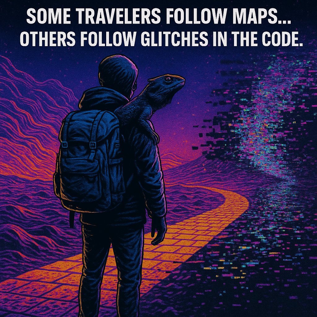 🌀 Not all paths are visible. Some dissolve into the unknown.

Some are written in the margins of reality — in the bugs, in the silence, in the forgotten corners of the chain.

🧭 For those who remember the feeling of being out of place, yet perfectly aligned…

This one’s for