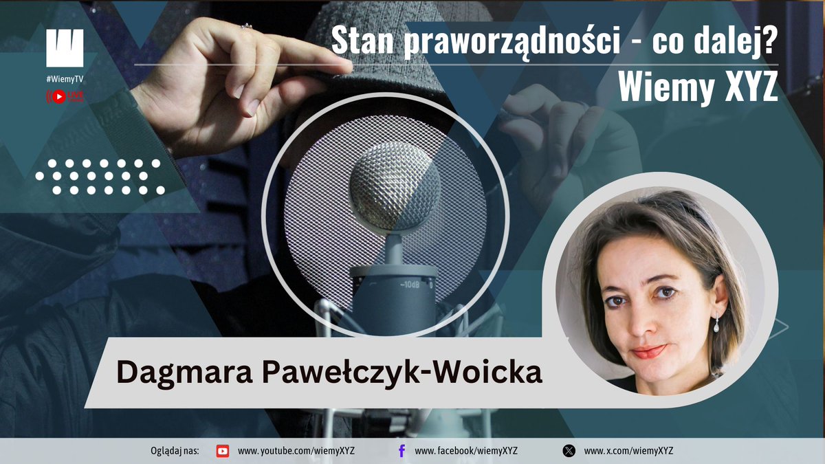 Krajowa Rada Sądownictwa (@krs_rp) on Twitter photo O żałosnym zachowaniu <a href="/GiertychRoman/">Roman Giertych</a> w <a href="/SN_RP_/">Sąd Najwyższy</a> i o tym, co zrobiono w Polsce z praworządnością i liczeniu głosów mówi w <a href="/WiemyXYZ/">Wiemy 𝕏YZ</a> Przewodnicząca <a href="/KRS_RP/">Krajowa Rada Sądownictwa</a> <a href="/DPawelczykW/">Dagmara Pawełczyk-Woicka</a>
youtube.com/live/T5hlVkIyh… O żałosnym zachowaniu <a href="/GiertychRoman/">Roman Giertych</a> w <a href="/SN_RP_/">Sąd Najwyższy</a> i o tym, co zrobiono w Polsce z praworządnością i liczeniu głosów mówi w <a href="/WiemyXYZ/">Wiemy 𝕏YZ</a> Przewodnicząca <a href="/KRS_RP/">Krajowa Rada Sądownictwa</a> <a href="/DPawelczykW/">Dagmara Pawełczyk-Woicka</a>
youtube.com/live/T5hlVkIyh…