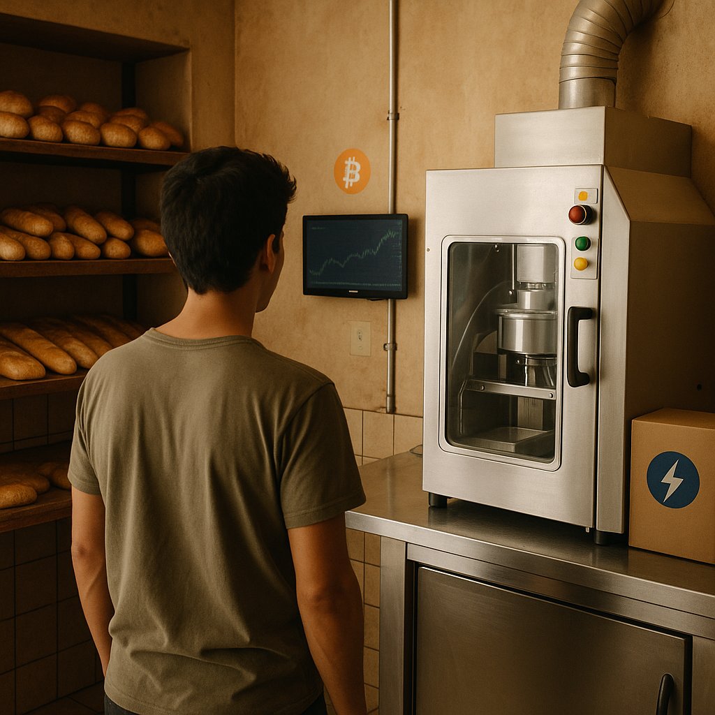 _KiraCoco_'s tweet photo. ¿Y si Bitcoin no fuera solo una forma de resistir, sino una herramienta para construir?
Un usuario me compartió su historia: usó BTC como colateral para modernizar una panadería familiar en Argentina.
Ese mensaje me sacudió.
Porque resume todo lo que el sistema no quiere que entiendas.
🧵