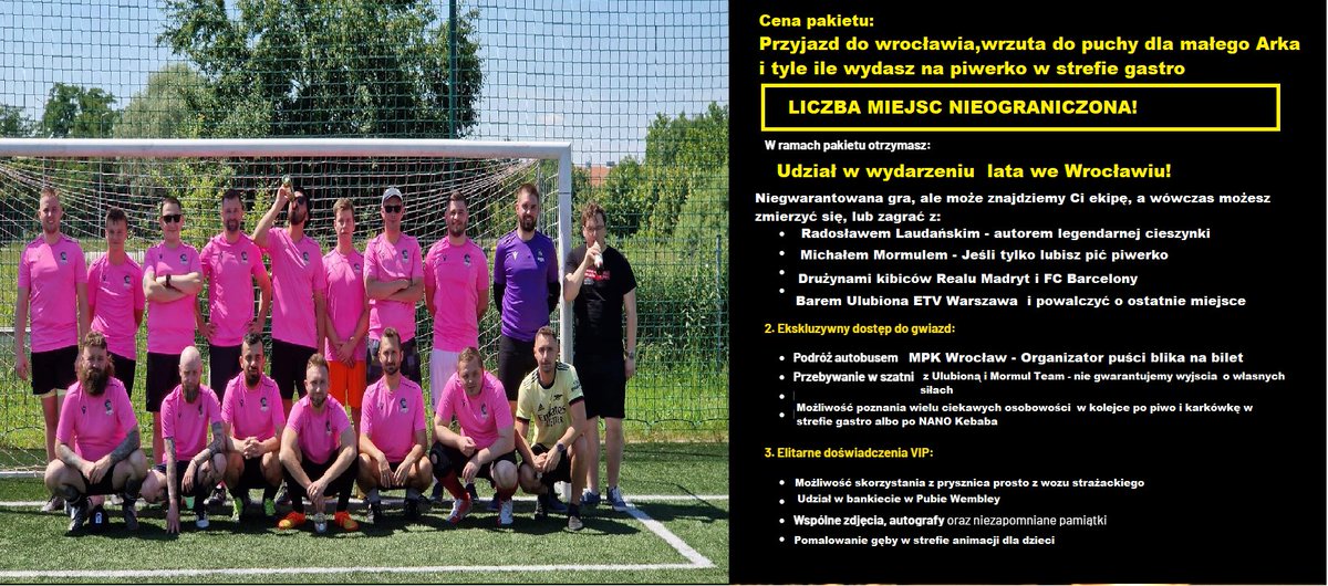 #FutboholikCup - 28.06.2025 😎 (@futboholikcup) on Twitter photo Widzieliście te pakiety na mecz Ronaldinho? Dajta spokój... U nas lepiej i taniej!
Fot. <a href="/mmormul/">Michał Mormul</a> team 🥰 Widzieliście te pakiety na mecz Ronaldinho? Dajta spokój... U nas lepiej i taniej!
Fot. <a href="/mmormul/">Michał Mormul</a> team 🥰