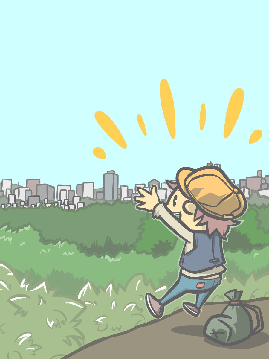 「#無言で帽子をかぶったイラストを貼る見た人も貼る」|タロウ@一日一絵のイラスト