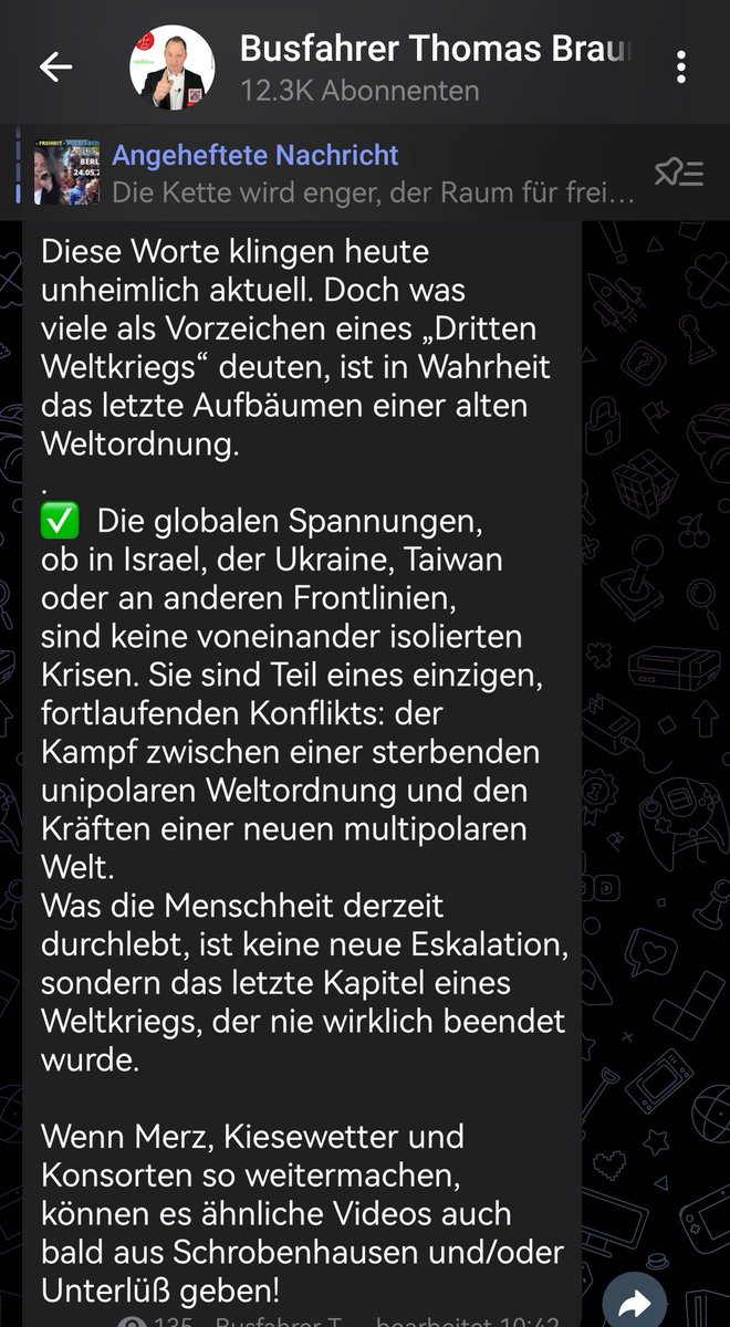 larissa_roesch's tweet photo. BREAKING NEWS‼️
Reichsgeopolitiker und Querhistoriker #ThomasBrauner erklärt hiermit den 1. Weltkrieg für beendet! 💪
Na, das ist doch mal eine gute Nachricht!🥳 https://t.co/QpMKZxFLgQ