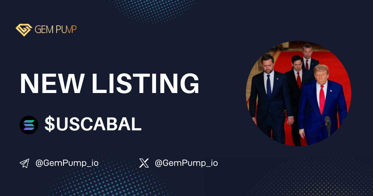 Gempump_io's tweet photo. ๐ #USCABAL listed on https://t.co/0O39wVbuPx ๐ค @GemPump_io
๐ CA:DtTT1pHWV7Z2xG1XPQeohjvFU7PfmNMykfsm7NHopump
โ๏ธ X๏ผhttps://t.co/fpKdVM9z2D
๐ GemPump๏ผhttps://t.co/gFLbKyGufF
# gempump #memecoin #100xgem https://t.co/UicwQzQRQm