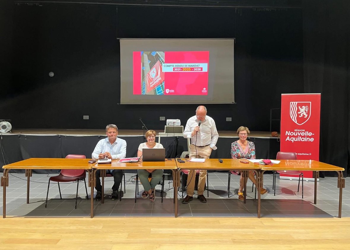 ⚡️Les élu·e·s régionaux de Dordogne à votre rencontre !
👥 Échanges avec habitant·e·s, maires, assos &amp; acteurs locaux
🎓🚆🌾 Présentation des actions régionales
💶 160 M€ investis depuis 2021
🎯 Une politique ancrée dans le réel