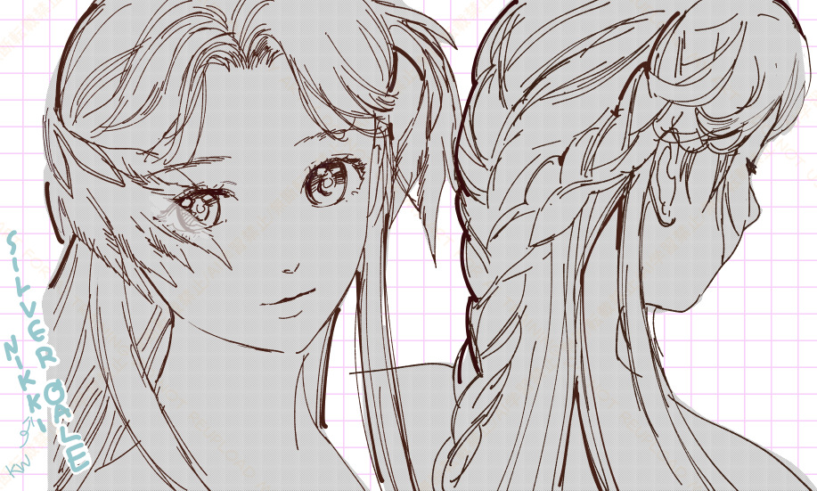 Hairstyles I like sketches

#infinitynikkitwt
