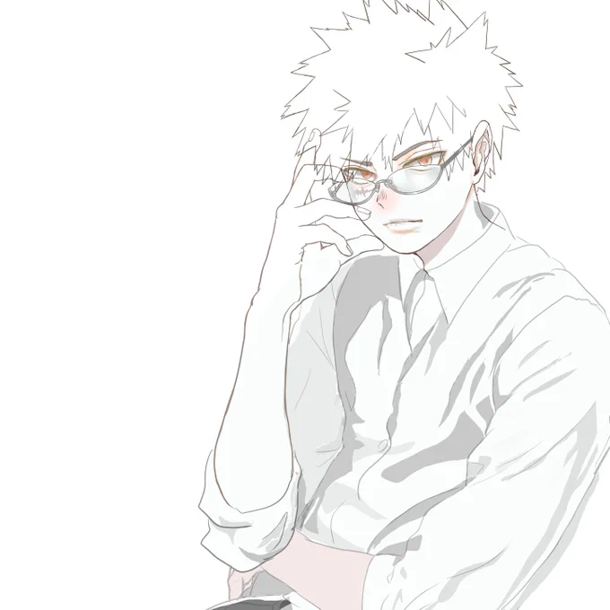 めがねっちゃん線画。