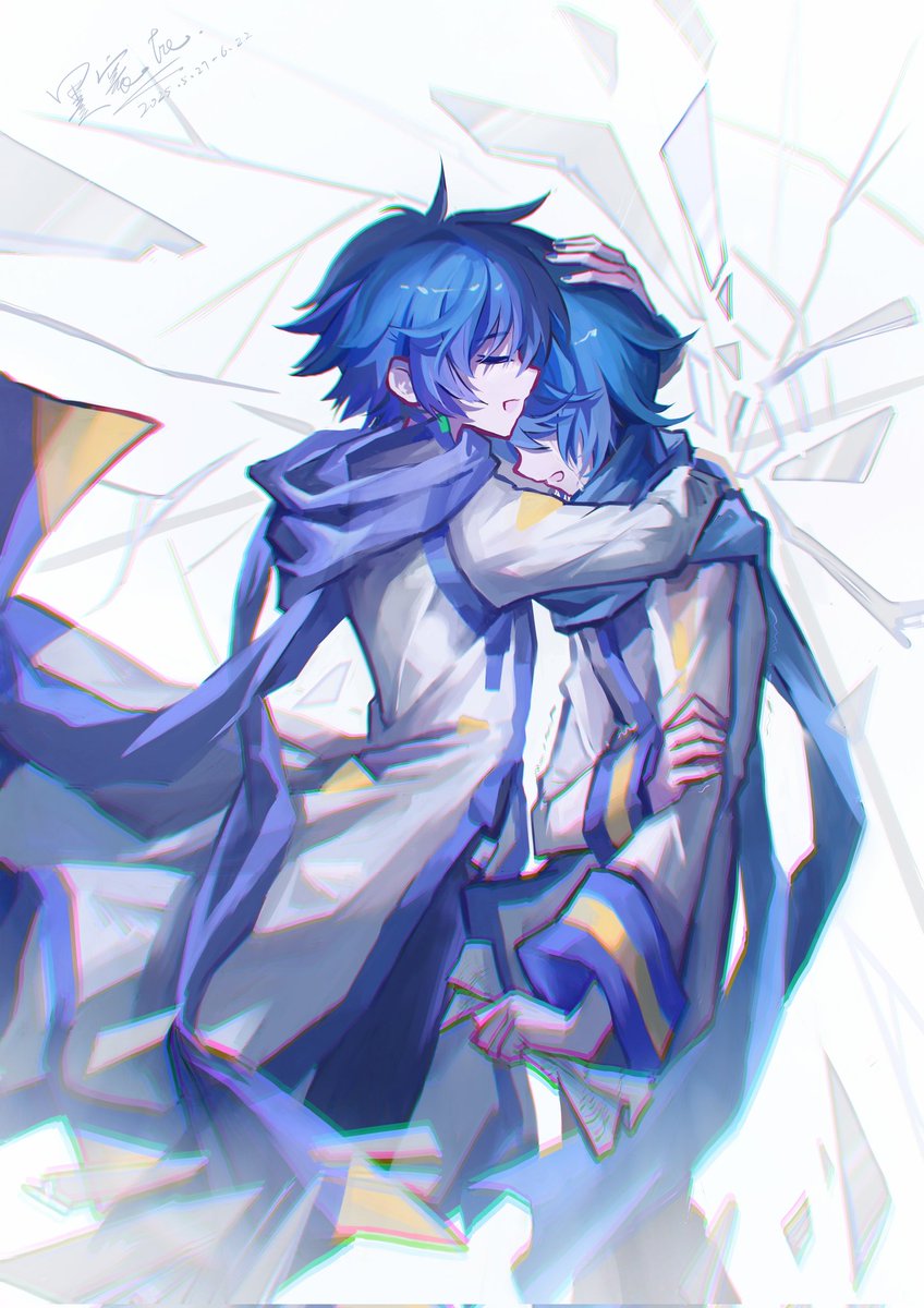 mohuanchen's tweet image. #KAITO  #VOCALOID 
[v3v1]

“前輩才不是失敗品……”
.
.
.
.
.
.

(又調了一下顏色，沒法二次編輯，所以刪了重發一下)