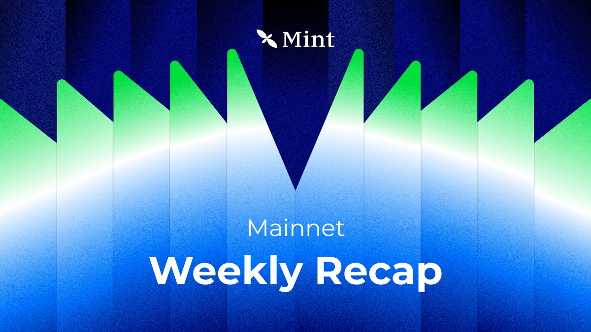 Mint_Blockchain's tweet photo. Happy weekend, #Mintfam! 🍀

Get ready for your #OnMint weekly roundup! Kick back, unwind, and let's explore the latest updates from @Mint_Blockchain. Here's what went down last week! 🟢🧵 https://t.co/zTaAFu5gkh