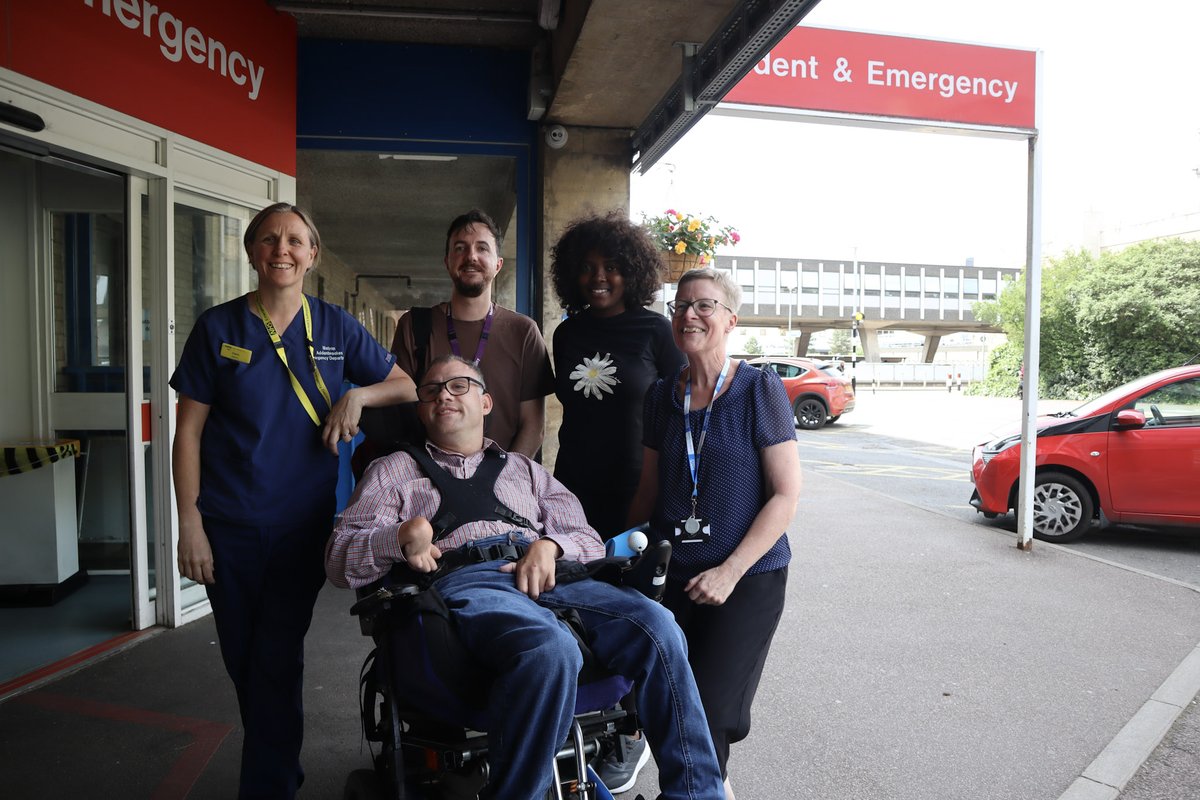 CUH_NHS's tweet photo. During Learning Disability Week, we welcomed Russell Henke, Speak Out Leader for high support needs, to our Emergency Department.
Thank you, Russell, for helping us improve the experience for people with learning disabilities & high support needs at CUH๐
#CUHInvolve https://t.co/1WcG6auGEV