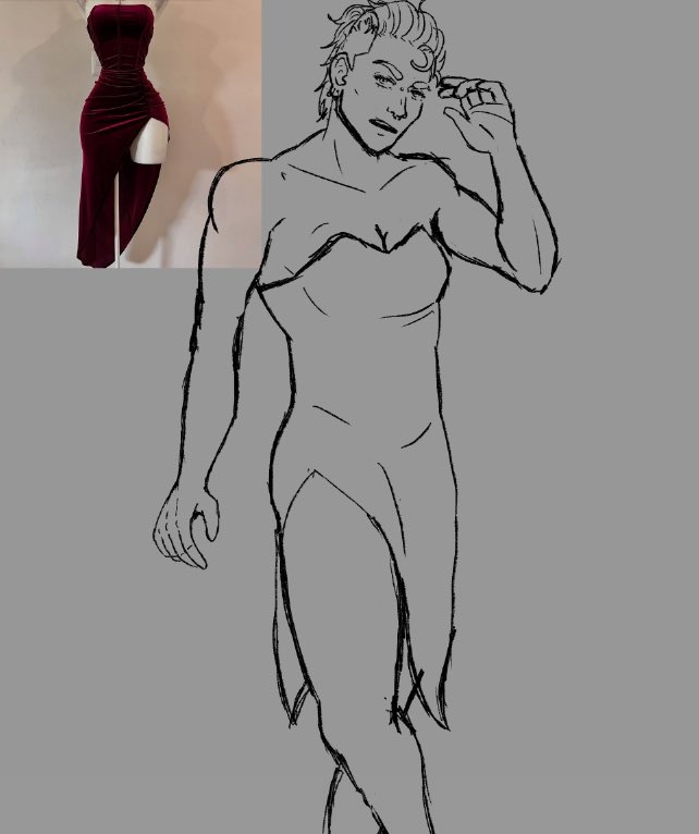 sollinvictvs's tweet photo. Very rough sketch of my #xmenoc in this silly little dress since i havent posted anything https://t.co/8D0tbPzVJ7