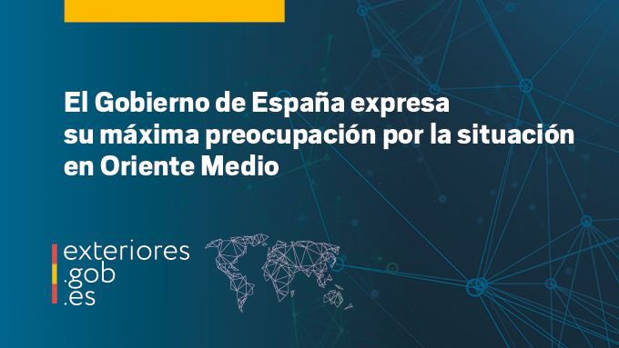 El Gobierno de España expresa su máxima preocupación por la situación en Oriente Medio tras los bombardeos contra instalaciones nucleares iraníes de esta noche.

La situación debe ser reconducida por medios diplomáticos.

🔗
exteriores.gob.es/es/Comunicacio…
