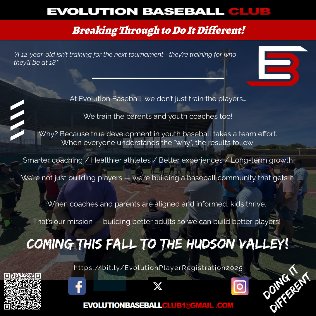 theEBC1's tweet image. What’s the “WHY” in youth baseball development?

The real WHY is growth.

 If you’re not coaching with the why in mind, you’re just chasing wins.

#YouthBaseball #LongTermDevelopment #WhyWeCoach #CoachTheRightWay #BaseballDevelopment #TrustTheProcess