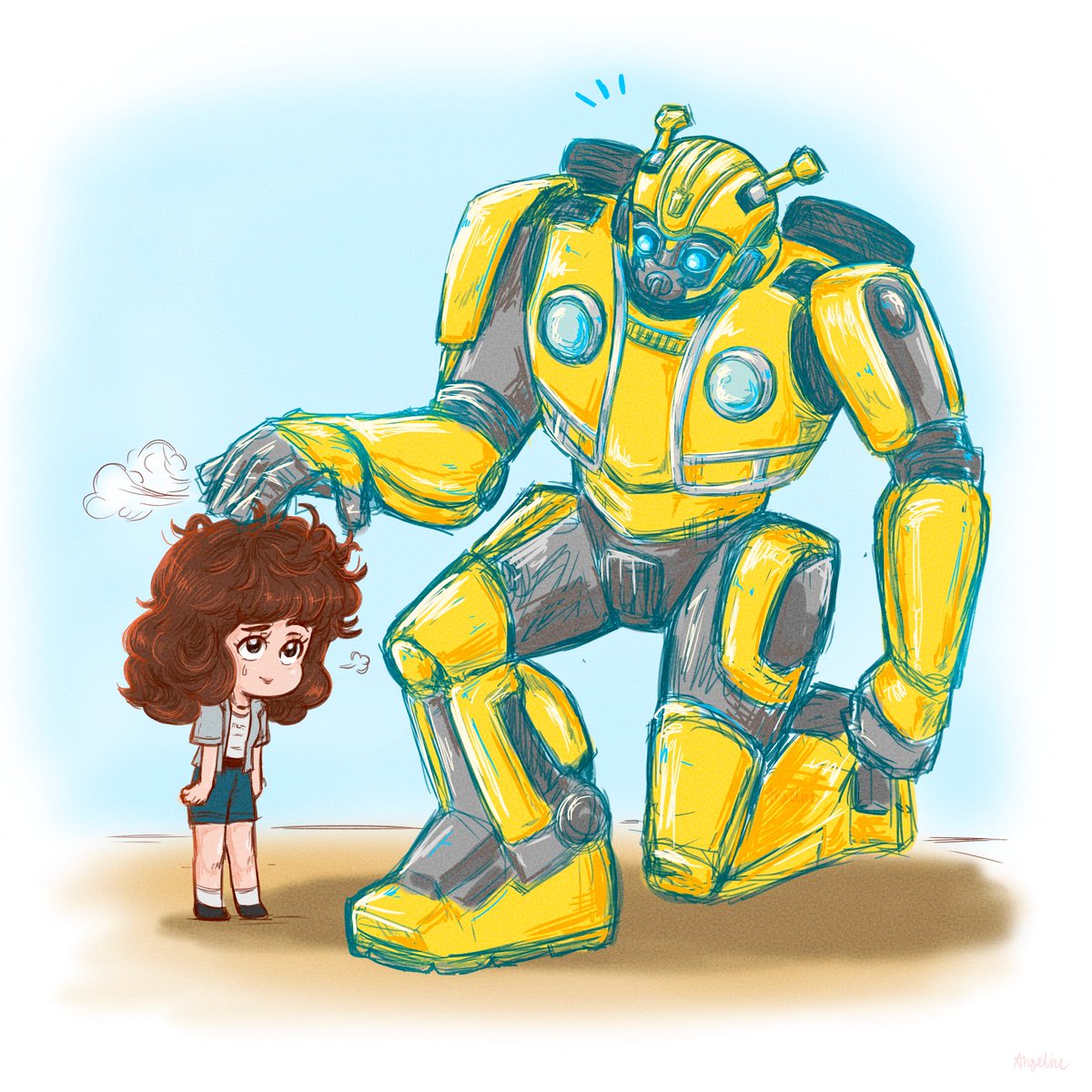 I attempted to draw an Autobot for the first time. I’ve always wanted to be able try drawing them, but thought I could never do it. So I took up the Challenge this time! 🐝 #Transformers #bumblebee #B127 #art #fanart #transformersart #transformersfanart #chibi #digitalart