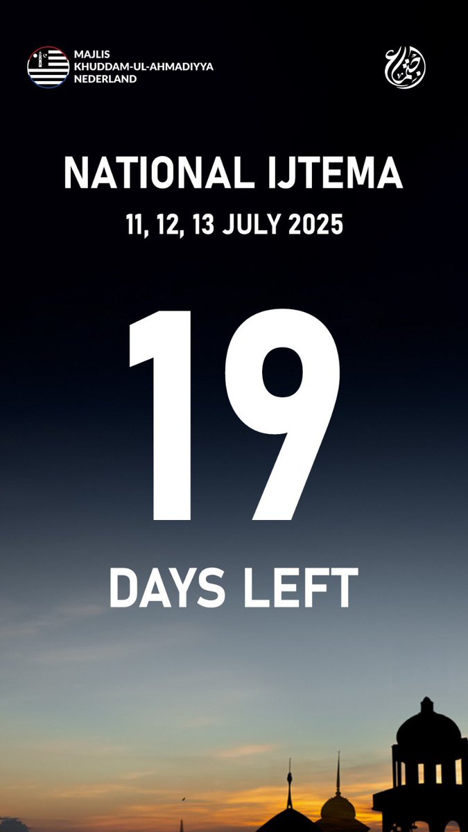 SchiedamAMJO's tweet photo. ๐ณ๐ฑ National Ijtema Netherlands 2025
#Islam #Ahmadiyya #MoslimJongeren
https://t.co/8AmvLKiyJs https://t.co/cLouDTcM2r