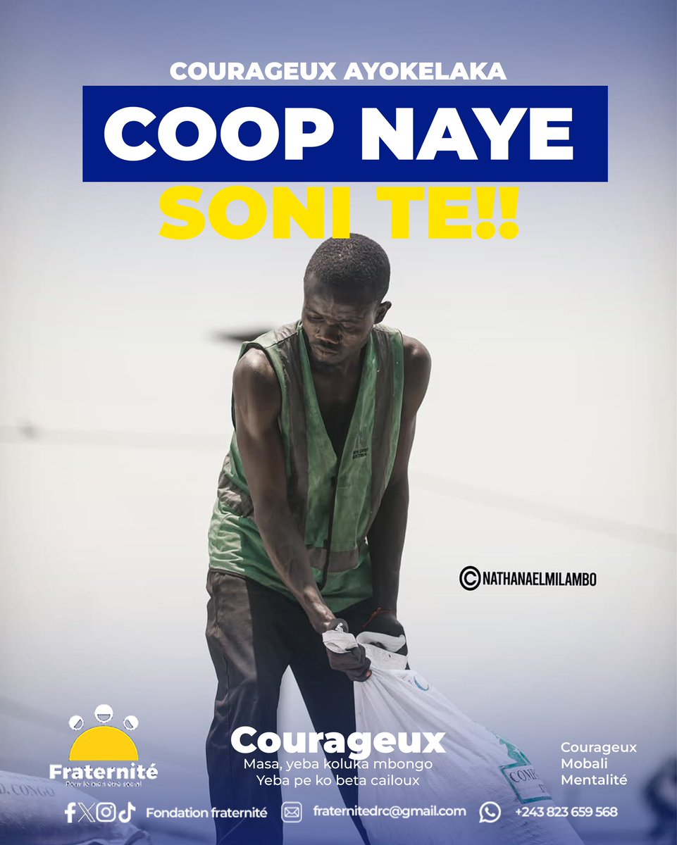 FraterniteDrc's tweet photo. #COURAGEUX
#Bon_Dimanche https://t.co/Z0oaB9nEOd