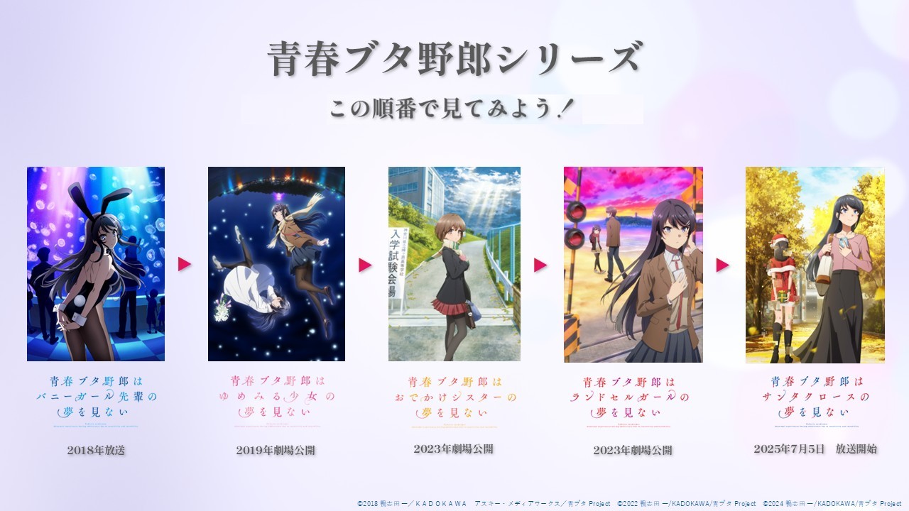 青春 ブタ 野郎 シリーズ 順番