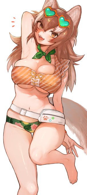 ニホンオオカミちゃん、夏楽しみだね🐕 