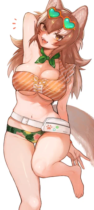 ニホンオオカミちゃん、夏楽しみだね