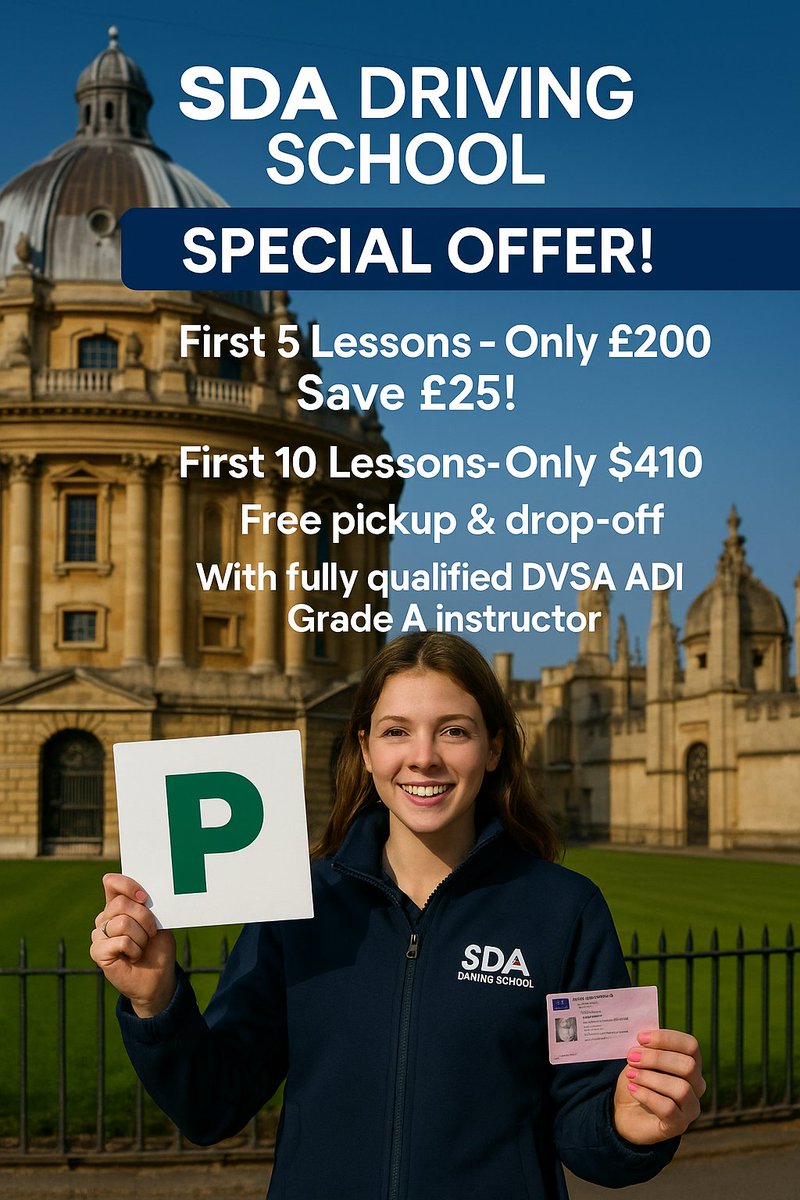 SdaOxford's tweet photo. DVSA has announced updates to the UK driving test. Changes aim to better reflect real-life driving conditions and improve road safety. More details on what learners and instructors need to let us know. #DVSA #DrivingTest #UKDrivers https://t.co/2nvlTLIyG2