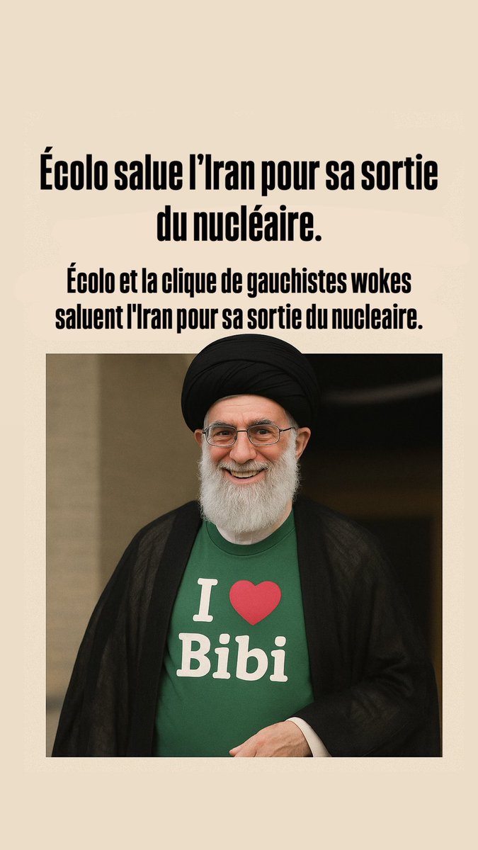 Ecolo salue l’Iran pour sa sortie du nucléaire. 💚