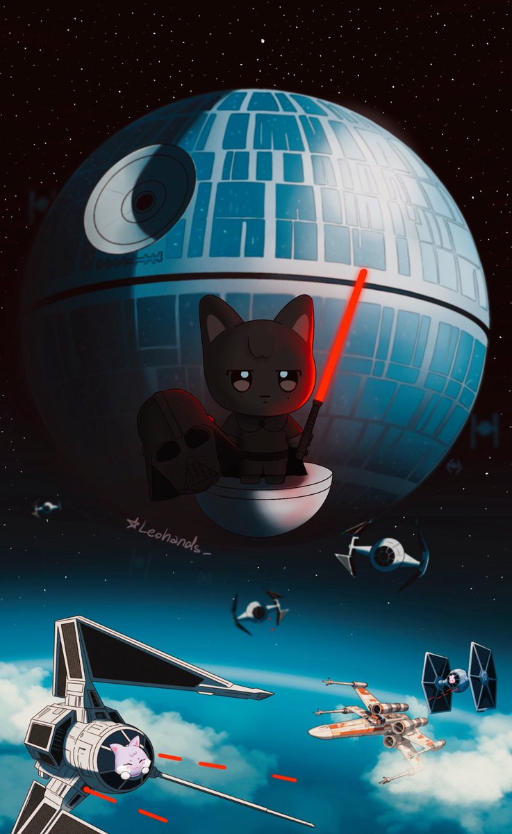 Omg Anakin, do you know this one?

He’s calling himself Lord Darth Wooyonyang Fener 
He said he wants to create a kitten empire??

#ANITEEZ 
#ATEEZfanart