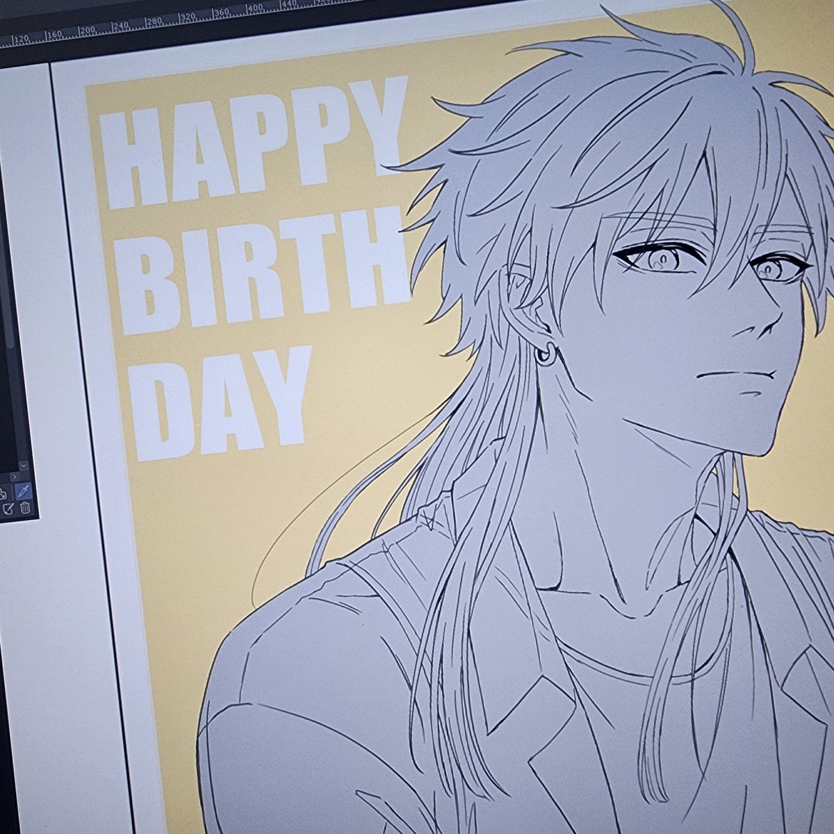 実は🏹の誕生日ｲﾗｽﾄ描いていました💦
途中ですけど…🏹お誕生日おめでとう！
後日、仕上がったらこっそり投稿します🫣
