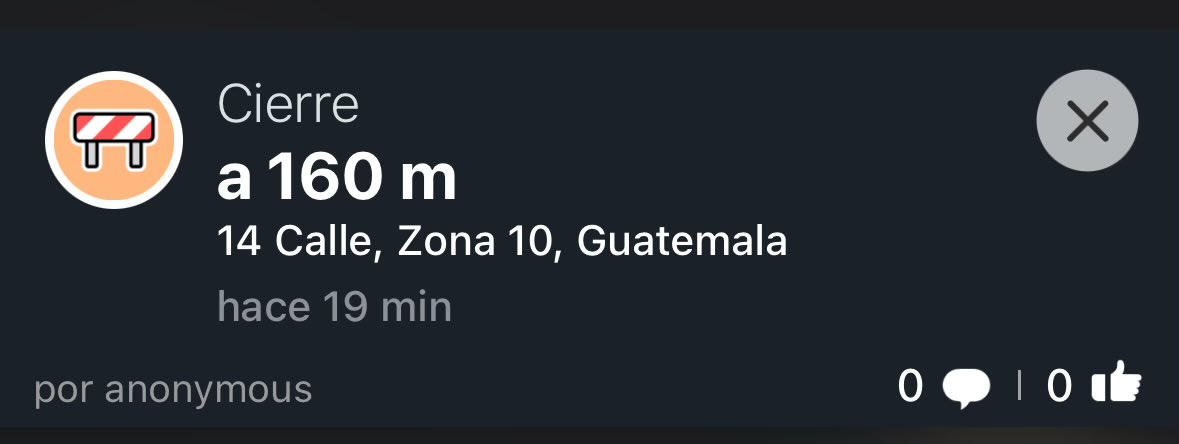 KiPalacios's tweet photo. @AleBambucha NPI 😆 Es justo sobre la 14 Calle, yo no alcancé a ver más y solo está esto en waze no dice mayor cosa https://t.co/L2RDiKLFjK